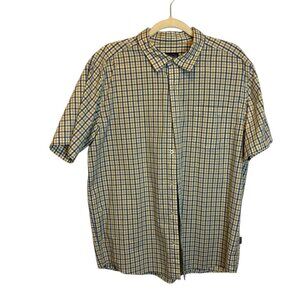 Patagonia Shirt Men's‎ Size Large Plaid Outdoor Casual Yellow Blue